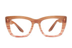 Barton Perreira Rosetta sunglasses with Marrakesh Sand frame and round lenses, front view showing stylish design.