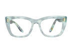 Barton Perreira Rosetta Luna Whisper sunglasses with round frames and gradient lenses, front view showing stylish design.