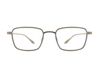 Barton Perreira Salgado sunglasses in platinum pewter with a front view of stylish, modern eyewear design.