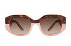Barton Perreira SUENO sunglasses with smokey topaz lenses and autumn blaze frame, front view showing stylish design