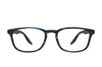 Barton Perreira Thompson matte midnight sunglasses with round frames and dark lenses, front view.