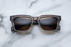 Jacques Marie Mage Torino sunglasses with smoky fade lenses and bold frame, front view showing sleek design and stylish details.