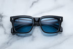 Jacques Marie Mage Torino sunglasses with titanium frames, front view showcasing sleek, modern design and tinted lenses.