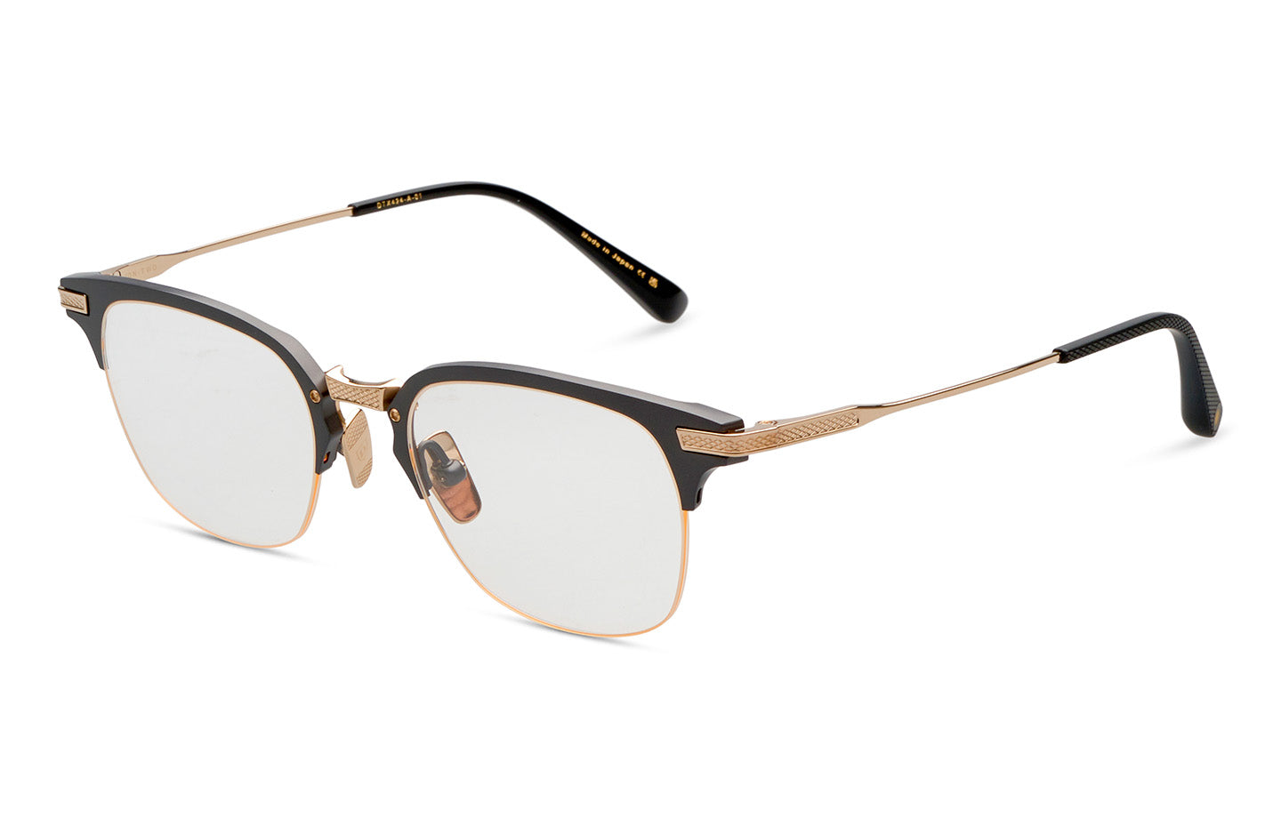 Dita UNION TWO sunglasses with black frames and dark tinted lenses, stylish and modern eyewear design.