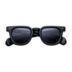 Jacques Marie Mage Vendome Raven sunglasses with black frame and tinted lenses, front view showing sleek, modern design.