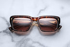 Jacques Marie Mage Walker sunglasses with argyle pattern on the front, stylish and modern eyewear for fashion and UV protection.