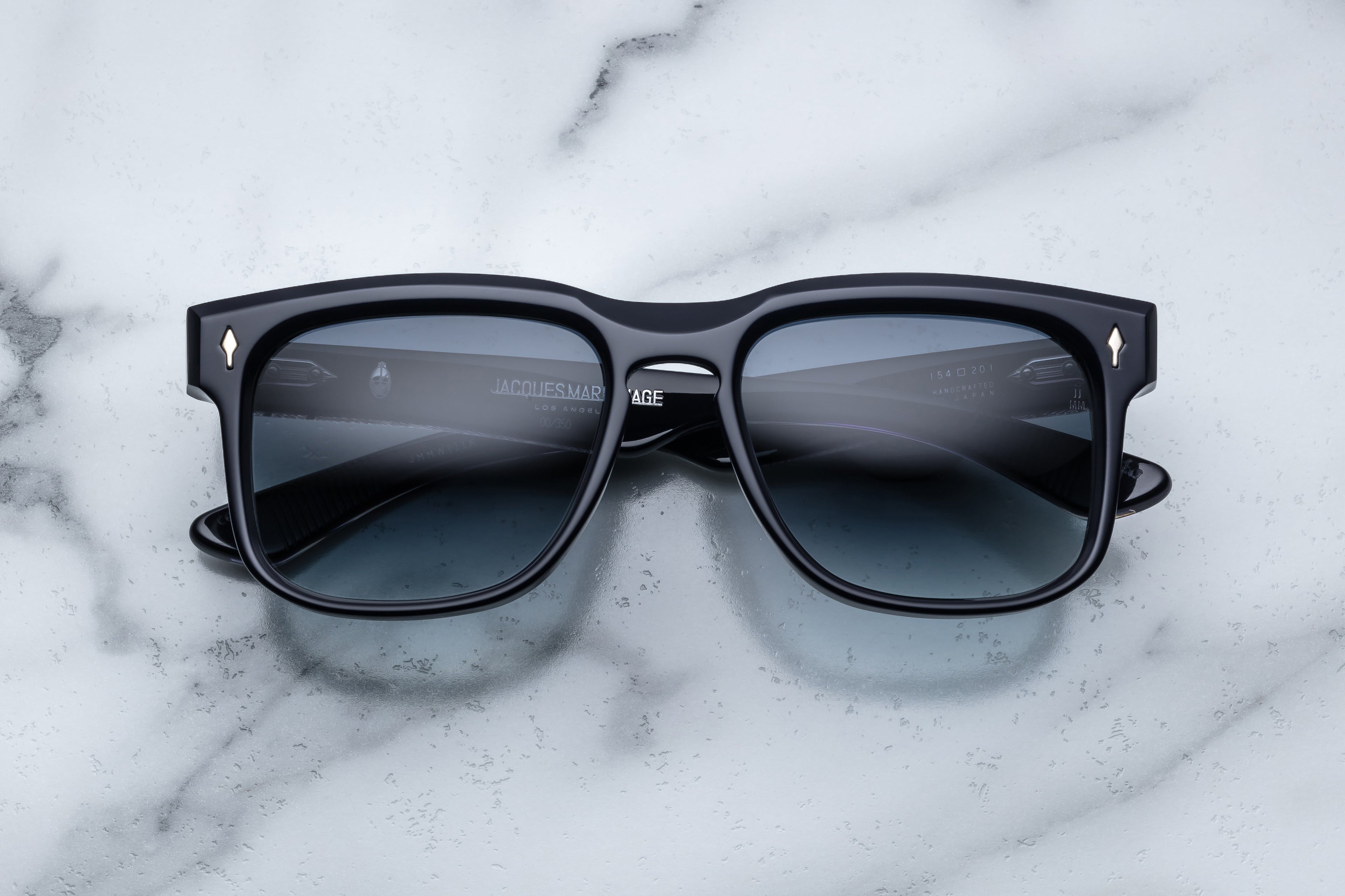 Jacques Marie Mage Wesley sunglasses with a regal frame, front view showing detailed design and stylish shape.
