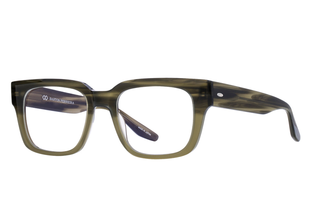 Barton Perreira ZANDER Rebel Salute sunglasses with black frame and tinted lenses, side view showing stylish design details.