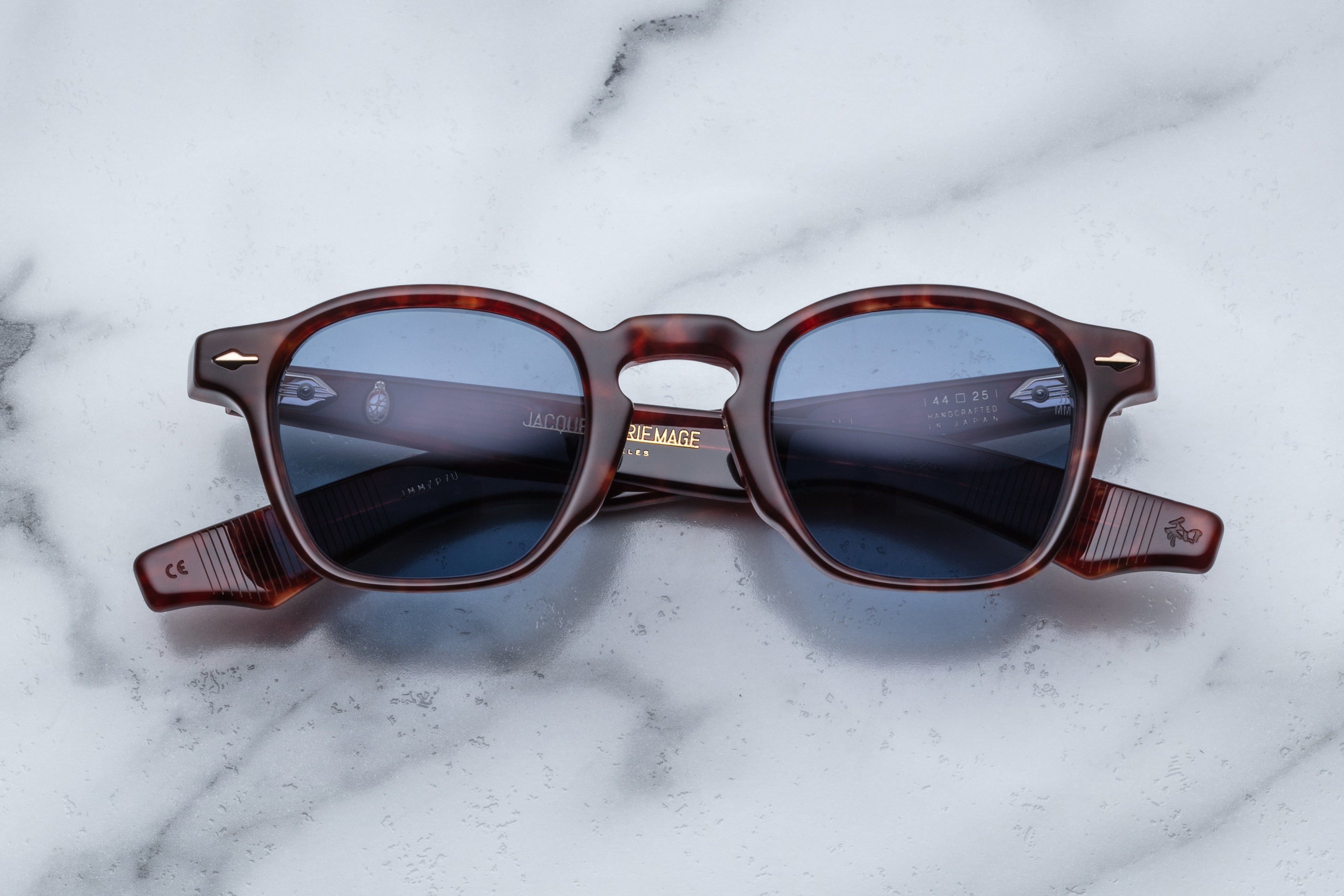 Jacques Marie Mage Zephirin sunglasses with sleek frame and tinted lenses, front view showing stylish design and craftsmanship.