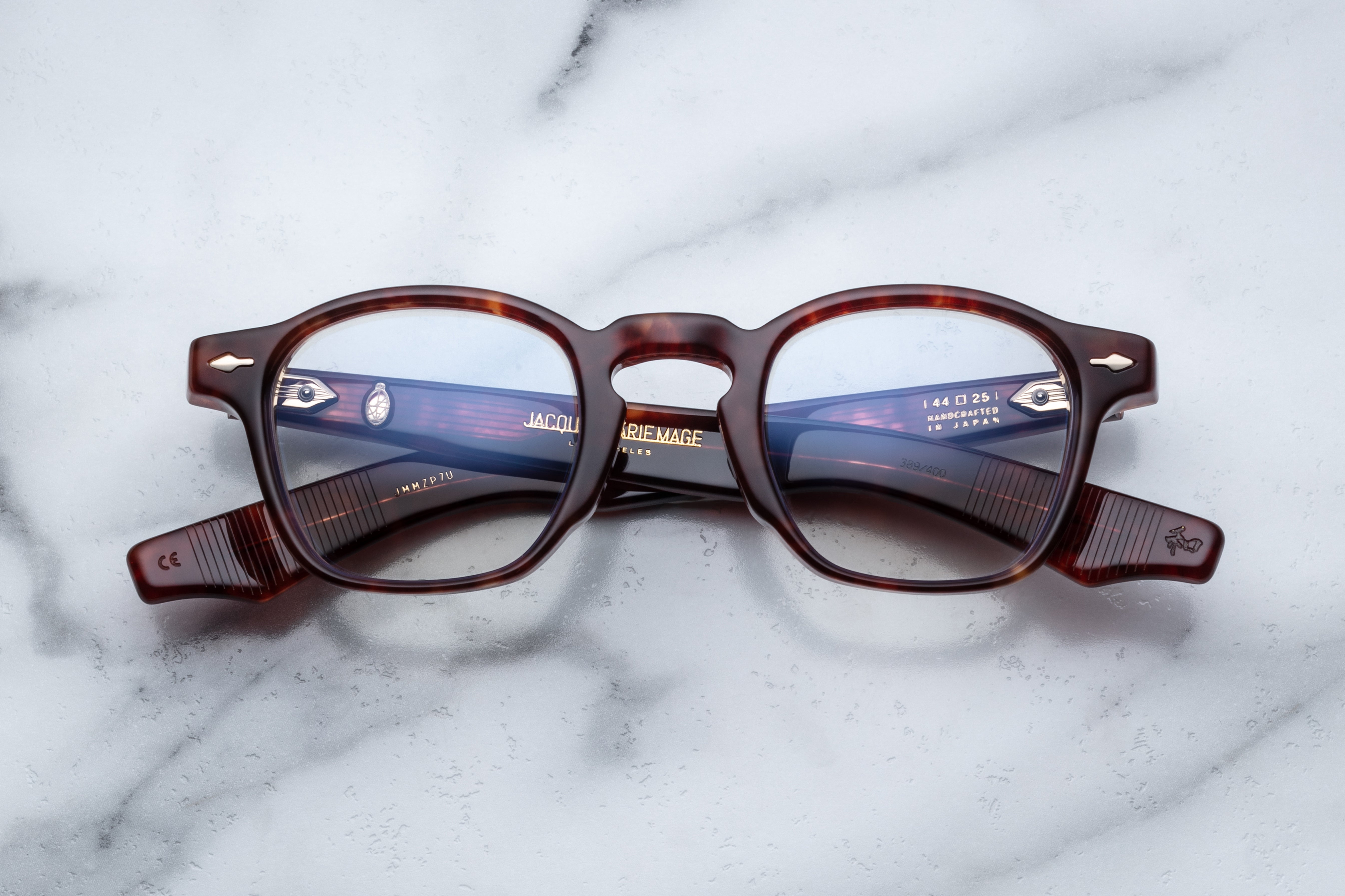 Jacques Marie Mage Zephirin Breccia RX optical glasses with a sleek, modern frame and clear lenses, front view.