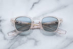 Jacques Marie Mage Zephirin sunglasses with cameo-colored frame and sleek design, front view showing stylish lenses.