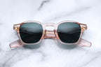 Jacques Marie Mage Zephirin Dahlia sunglasses with rounded frames and tinted lenses, stylish and elegant eyewear.