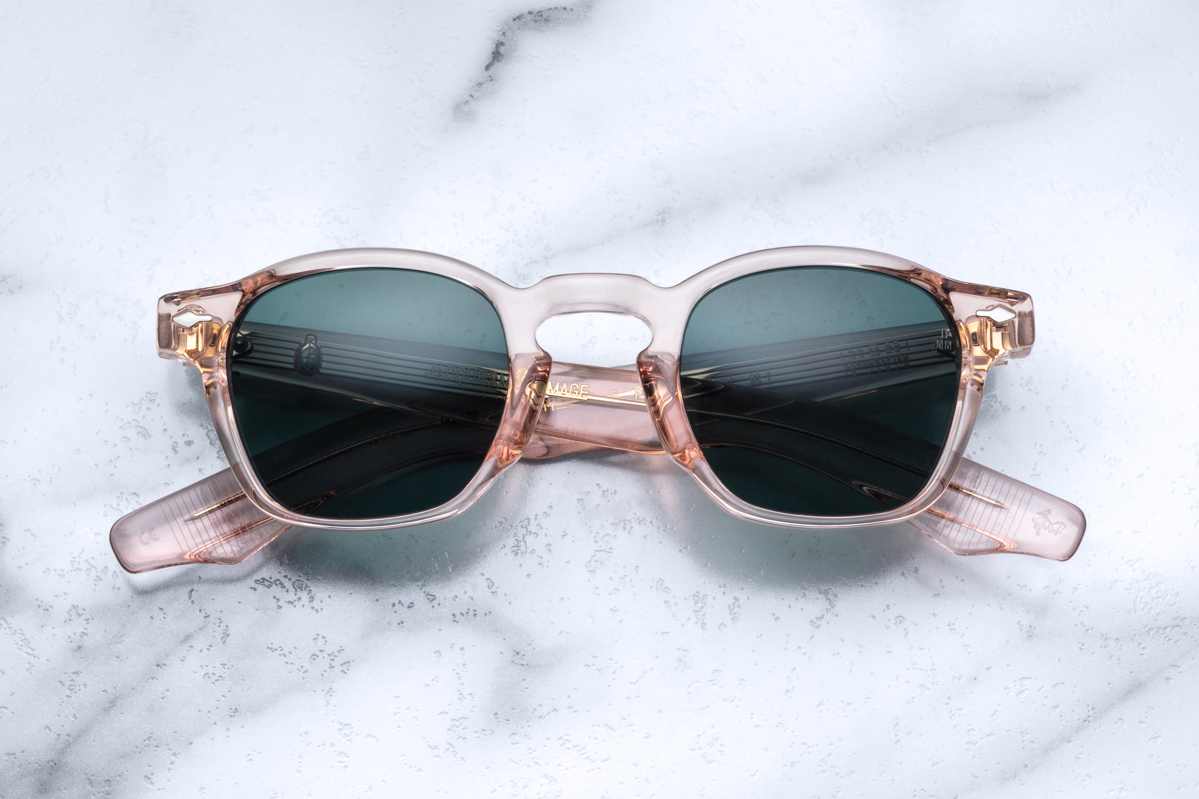 Jacques Marie Mage Zephirin Dahlia sunglasses with rounded frames and tinted lenses, stylish and elegant eyewear.