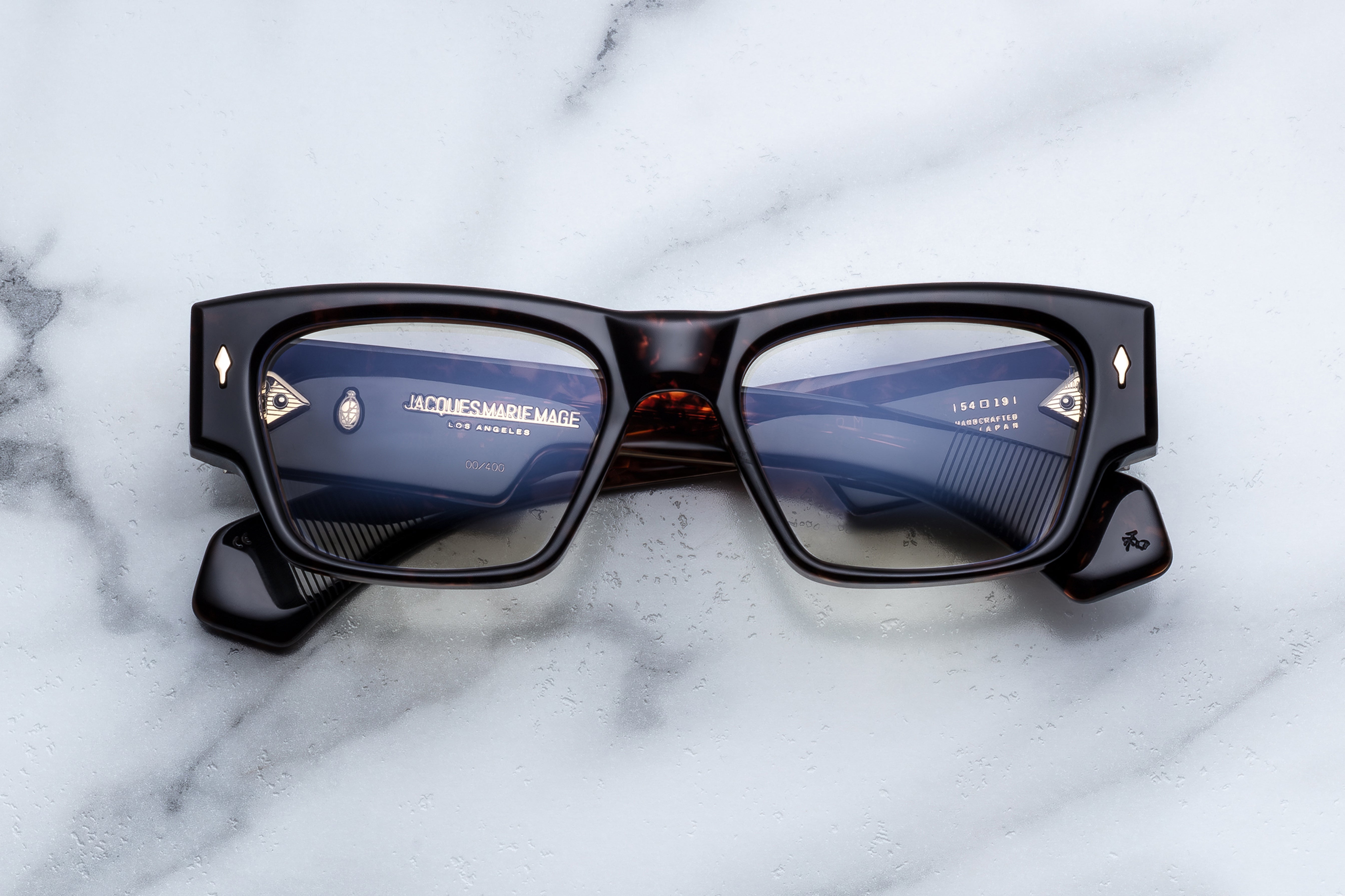Jacques Marie Mage Zimmerman RX optical glasses with rounded frames, front view showing clear lenses and stylish design