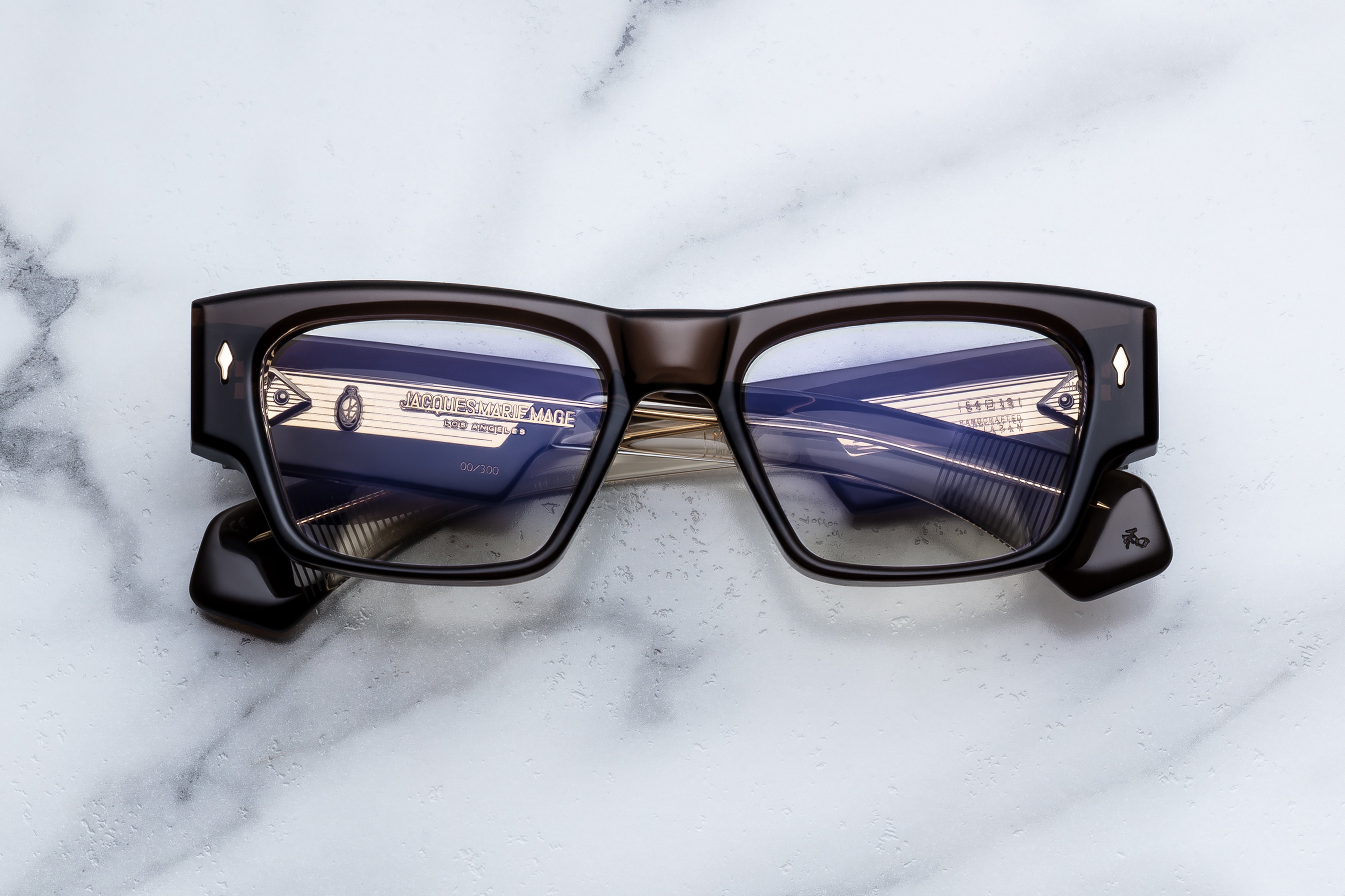 Jacques Marie Mage Zimmerman RX optical glasses with clear frames and front view, showcasing sleek design and modern style.