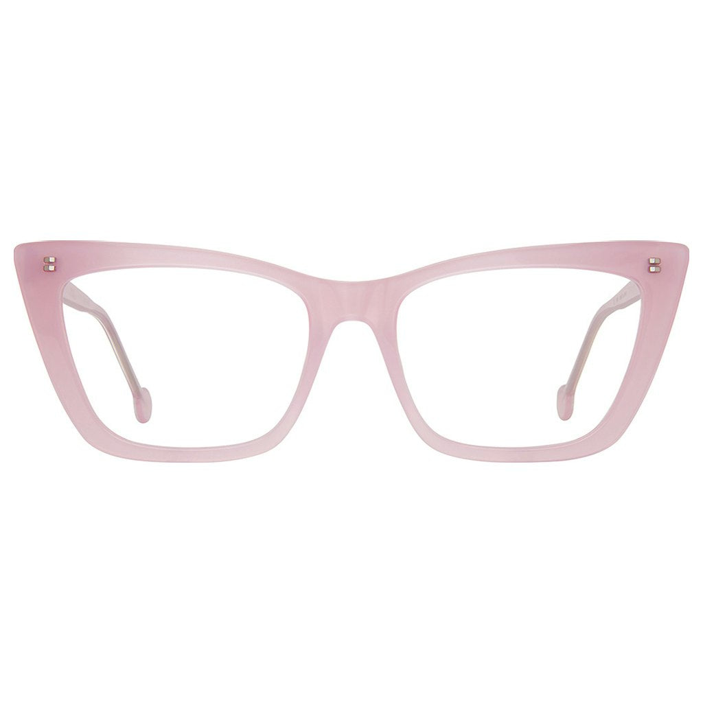 House cat wearing stylish eyewear from LA Eyeworks, showcasing a trendy and fashionable look.
