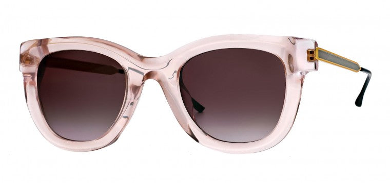 High-fashion Thierry Lasry NUDITY sunglasses with oversized square frames and dark tinted lenses.
